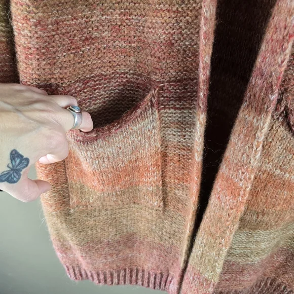 Cocogio spice open front cardigan sweater medium - Picture 4 of 9